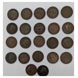 Collection of English Large Penny Coins 1910s-30s