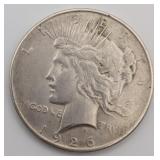 1926 D Peace Silver Dollar