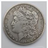 1890 O Morgan Silver Dollar