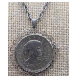 1979 Susan B Anthony Dollar Necklace