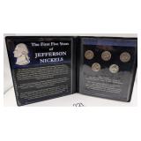 First 5 Years Jefferson Nickels in Album