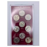 Susan B Anthony 1979-1981 Dollar Set