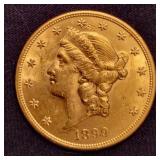 1899 S Liberty Head 20 Dollar Gold Coin