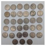 Collection of Elizabeth II 10 New Pence Coins