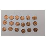 Group of 1972 S Pennies Excellent Condition