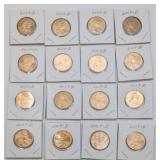 Sixteen 2009 D Sacagawea Dollars