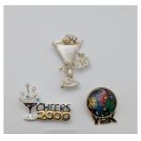 Three Y2K Brooches