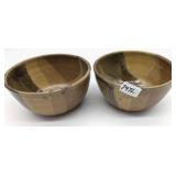 Mack Chrisco Seagrove NC Pottery - 2 Serving Bowls