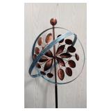 Large Copper Finish Yard Whirligig