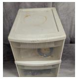 Plastic Organizer with Contents