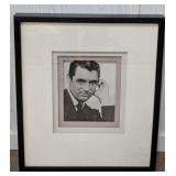 Framed Cary Grant Print Foxing to Mat