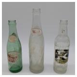 3 Vintage Soda Bottles Inc Roberson's