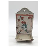 Strawberry Decorated Metal Match Safe