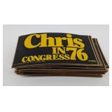 Chris Dodd 1976 Political Stickers
