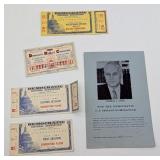1960 Democratic National Convention Tickets Etc