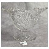 Imperial Glass Footed Bowl, Rim Chip