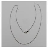 18' White Gold Necklace 14K 0.95 Grams