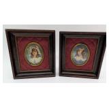 2 Cameo Creation Portrait Miniature Framed Prints