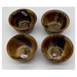 Mack Chrisco Seagrove NC Pottery - Four Bowls