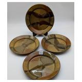 Mack Chrisco Seagrove NC Pottery - 4 Dinner Plates