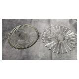 Two Glass Trays