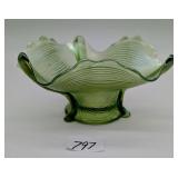 Northwood Drapery Candy Dish Lime Green Toe Chip