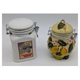 2 Locking Lid Food Canisters Inc Lemon