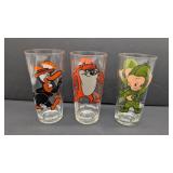 3 Looney Tunes Pepsi Glasses