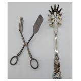 2 Silver Plated Servers with Boxes