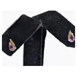 14K Amethyst Earrings