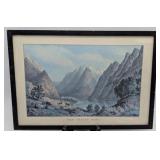 Framed Print Indian Pass Rocky Mountains