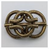 Victorian Gold Filled Love Knot Brooch