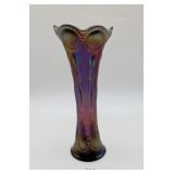 Imperial Beaded Bullseye Vase Electric Amethyst
