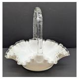 Fenton Silver Crest Basket