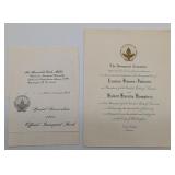 1965 LBJ Inauguration Invitation Etc