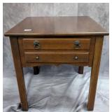 Solid Cherry One Drawer Table