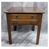 Solid Cherry One Drawer Table