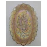 Imperial Pansy Pickle Dish in Pastel Marigold