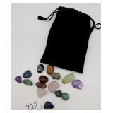 Velvet Bag of Tumbled Gemstones
