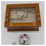 Jewelry Box & Porcelain Trinket Box