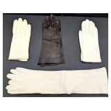 4 Pair Vintage Ladies Dress Gloves