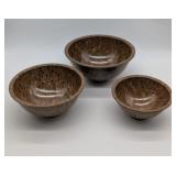 3 Nesting Texas Ware Bowls - 111, 118, & 125