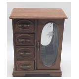 Wooden Jewelry Box w/ Music Box