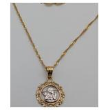 14K Cupid Pendant on 26' Chain 1.9 Grams
