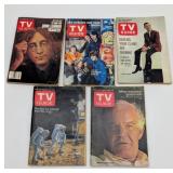 Vintage TV Guides inc Moon Telecast
