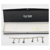 Sterling NC Lighthouse Bracelet Our State