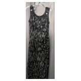 Black & Silver R & M Richards Dress 16W