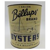 Billups Brand Oyster Can