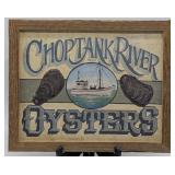 Barnwood Framed Choptank River Oysters Print