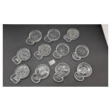 Group of Glass Coasters w